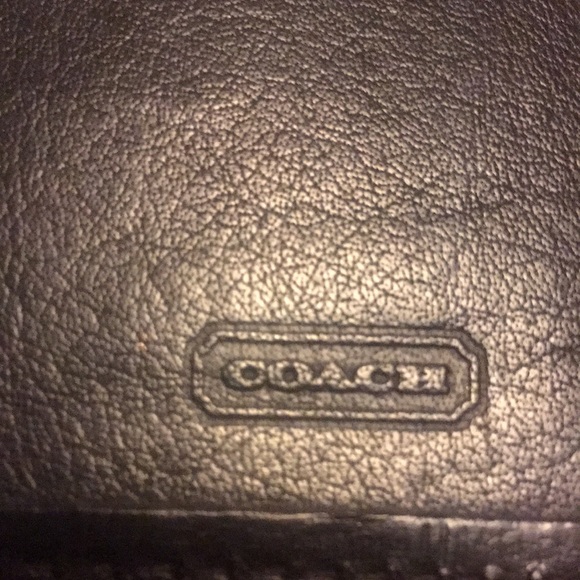 Coach Accessories Coach Leather Checkbook Cover Black Poshmark